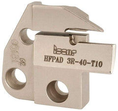 Iscar - 3mm Groove Width, 10mm Max Depth of Cut, Right Hand Cut, HFPAD Indexable Grooving Blade - GRIP, HGN-C, HGN-J, HGN-UT, HGPL Insert Style, Series Modular Grip - USA Tool & Supply