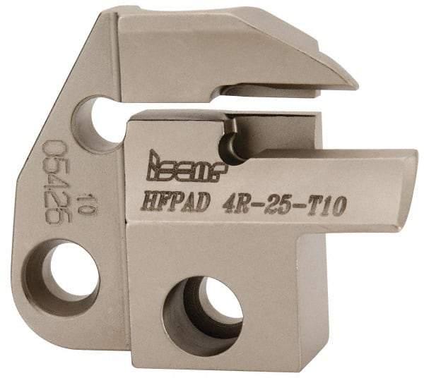Iscar - 4mm Groove Width, 10mm Max Depth of Cut, Right Hand Cut, HFPAD Indexable Grooving Blade - DGN/DGNC/DGNM-C, DGNM-J/JS/JT, DGN-UT/UA, GRIP, HFPR/L, HGPL Insert Style, Series Modular Grip - USA Tool & Supply