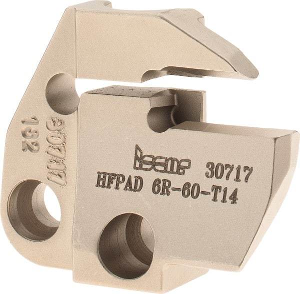 Iscar - 6mm Groove Width, 14mm Max Depth of Cut, Right Hand Cut, HFPAD Indexable Grooving Blade - HFPR/L Insert Style, Series Modular Grip - USA Tool & Supply