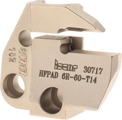 Iscar - 6mm Groove Width, 14mm Max Depth of Cut, Right Hand Cut, HFPAD Indexable Grooving Blade - HFPR/L Insert Style, Series Modular Grip - USA Tool & Supply