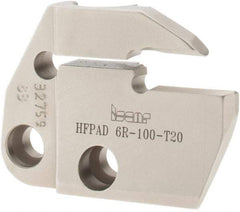 Iscar - 6mm Groove Width, 20mm Max Depth of Cut, Right Hand Cut, HFPAD Indexable Grooving Blade - HFPR/L Insert Style, Series Modular Grip - USA Tool & Supply