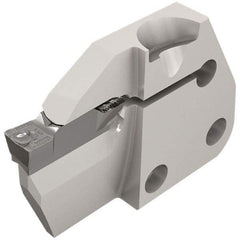 Iscar - 6mm Groove Width, 20mm Max Depth of Cut, Left Hand Cut, HFPAD Indexable Grooving Blade - HFPR/L Insert Style, Series Modular Grip - USA Tool & Supply