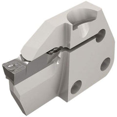 Iscar - 6mm Groove Width, 20mm Max Depth of Cut, Left Hand Cut, HFPAD Indexable Grooving Blade - HFPR/L Insert Style, Series Modular Grip - USA Tool & Supply