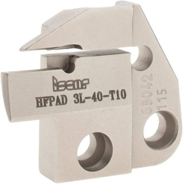 Iscar - 3mm Groove Width, 10mm Max Depth of Cut, Left Hand Cut, HFPAD Indexable Grooving Blade - GRIP, HGN-C, HGN-J, HGN-UT, HGPL Insert Style, Series Modular Grip - USA Tool & Supply