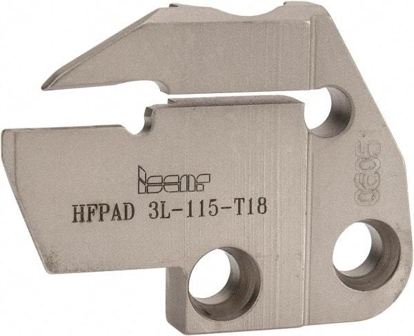 Iscar - 3mm Groove Width, 18mm Max Depth of Cut, Left Hand Cut, HFPAD Indexable Grooving Blade - GRIP, HGN-C, HGN-J, HGN-UT, HGPL Insert Style, Series Modular Grip - USA Tool & Supply