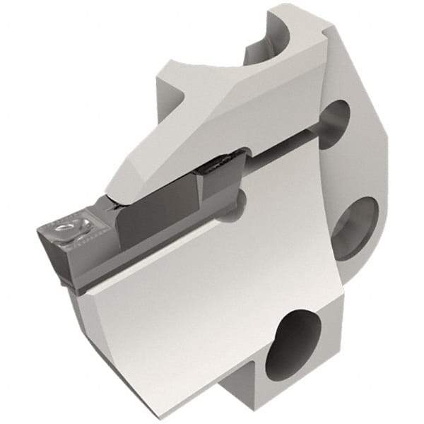 Iscar - 4mm Groove Width, 10mm Max Depth of Cut, Left Hand Cut, HFPAD Indexable Grooving Blade - DGN/DGNC/DGNM-C, DGNM-J/JS/JT, DGN-UT/UA, GRIP, HFPR/L, HGPL Insert Style, Series Modular Grip - USA Tool & Supply