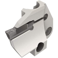 Iscar - 4mm Groove Width, 10mm Max Depth of Cut, Left Hand Cut, HFPAD Indexable Grooving Blade - DGN/DGNC/DGNM-C, DGNM-J/JS/JT, DGN-UT/UA, GRIP, HFPR/L, HGPL Insert Style, Series Modular Grip - USA Tool & Supply