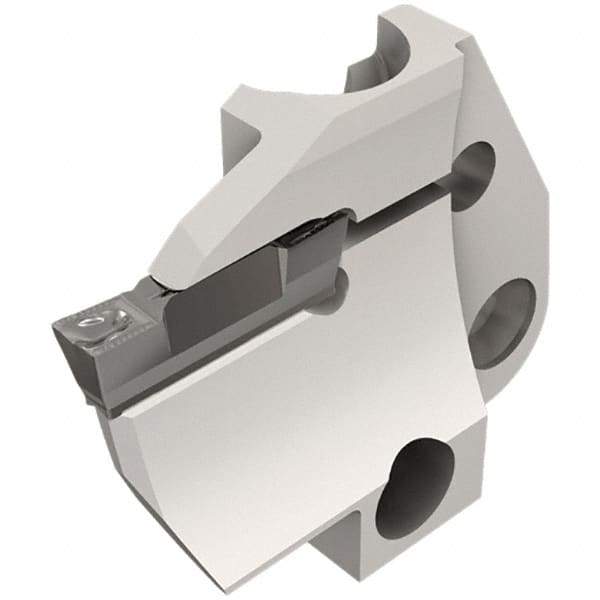 Iscar - 4mm Groove Width, 10mm Max Depth of Cut, Left Hand Cut, HFPAD Indexable Grooving Blade - DGN/DGNC/DGNM-C, DGNM-J/JS/JT, DGN-UT/UA, GRIP, HFPR/L, HGPL Insert Style, Series Modular Grip - USA Tool & Supply