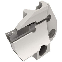 Iscar - 4mm Groove Width, 10mm Max Depth of Cut, Left Hand Cut, HFPAD Indexable Grooving Blade - DGN/DGNC/DGNM-C, DGNM-J/JS/JT, DGN-UT/UA, GRIP, HFPR/L, HGPL Insert Style, Series Modular Grip - USA Tool & Supply