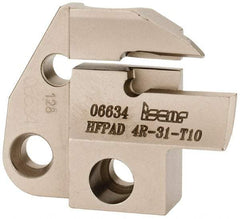 Iscar - 4mm Groove Width, 10mm Max Depth of Cut, Right Hand Cut, HFPAD Indexable Grooving Blade - DGN/DGNC/DGNM-C, DGNM-J/JS/JT, DGN-UT/UA, GRIP, HFPR/L, HGPL Insert Style, Series Modular Grip - USA Tool & Supply