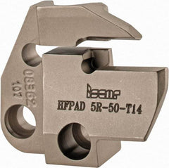 Iscar - 5mm Groove Width, 14mm Max Depth of Cut, Right Hand Cut, HFPAD Indexable Grooving Blade - HFPR/L Insert Style, Series Modular Grip - USA Tool & Supply
