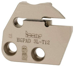 Iscar - 3" Groove Width, 12mm Max Depth of Cut, Left Hand Cut, HGPAD Indexable Grooving Blade - GRIP 3.., HGN.. 3.. Insert Style, Series Heli-Grip - USA Tool & Supply