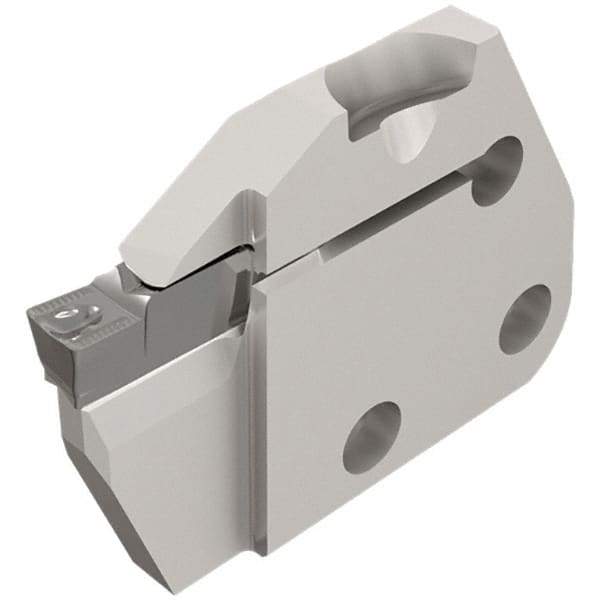 Iscar - Left Hand Cut, 6.35mm Insert Width, Cutoff & Grooving Support Blade for Indexables - 12mm Max Depth of Cut, 6mm Head Projection - USA Tool & Supply