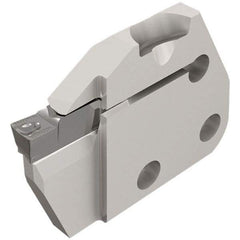 Iscar - Right Hand Cut, 6.35mm Insert Width, Cutoff & Grooving Support Blade for Indexables - 12mm Max Depth of Cut, 6mm Head Projection - USA Tool & Supply