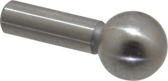 Gibraltar - 3/8" Ball Diam, 3/16" Shank Diam, Steel Inspection Tooling Ball - Slip-Fit Shank, 3/4" Ball Center to Shank Bottom - USA Tool & Supply