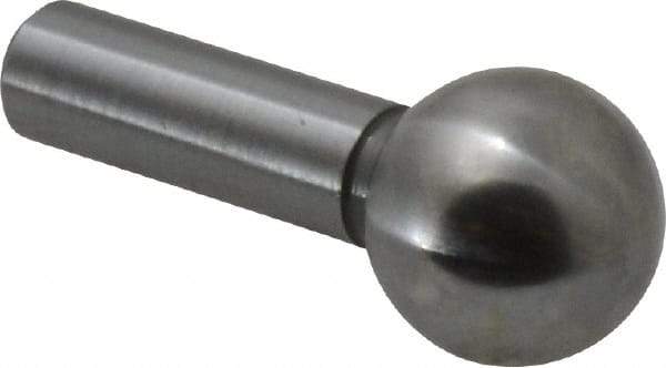 Gibraltar - 3/8" Ball Diam, 3/16" Shank Diam, Steel Inspection Tooling Ball - Press-Fit Shank, 3/4" Ball Center to Shank Bottom - USA Tool & Supply