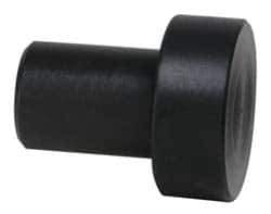 Gibraltar - 3/4" OAL, 1/4" Head Height, 5/8" OD, Hardened Steel, Ground, Press Fit Rest Button - Black Oxide Coating, 3/8" Pin Diam, 1/2" Long Pin - USA Tool & Supply