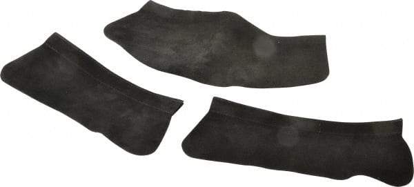 3M - Leather Helmet Throat for PAPR/SAR Headgear - Black, Compatible with Speedglas Helmets - USA Tool & Supply