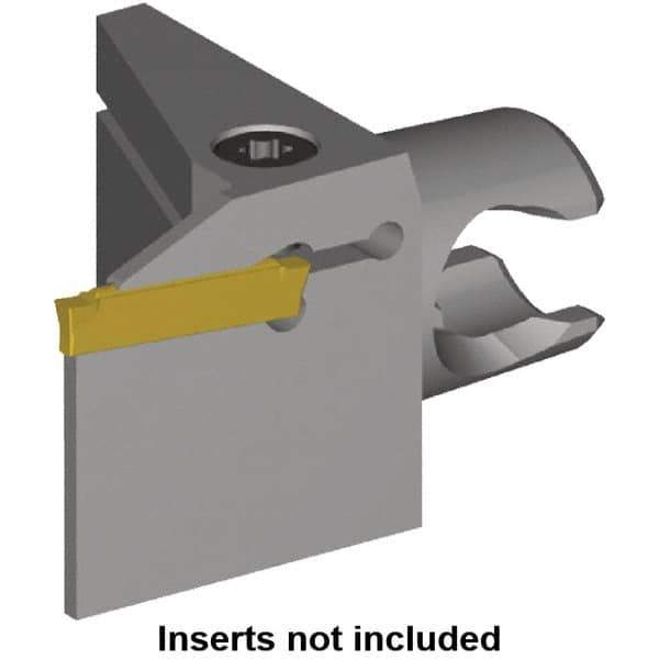 Kennametal - A4..02 Insert, 30mm Head Length, 2mm Min Groove Width, Modular Grooving Cutting Unit Head - Right Hand Cut, System Size KM20, Series A4, KM Mini - USA Tool & Supply