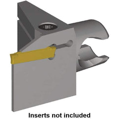 Kennametal - A4.. Insert, 30mm Head Length, 1.5mm Min Groove Width, Modular Grooving Cutting Unit Head - Right Hand Cut, System Size KM25, Series A4, KM Mini - USA Tool & Supply