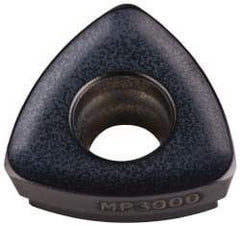 Seco - 218.19125 M07 Grade MP3000 Carbide Milling Insert - TiAlN Finish, 0.156" Thick, 0.35" Inscribed Circle, 0.031" Corner Radius - USA Tool & Supply