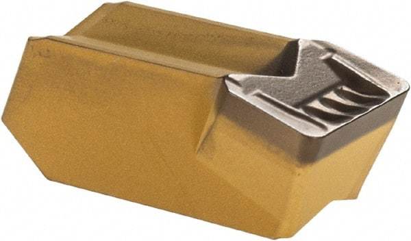 Iscar - 808GIMY Grade IC8250, 8mm Cutting Width Carbide Grooving Insert - 4.8mm Max Depth of Cut, Neutral, 0.8mm Corner Radius, TiCN/Al2O3/TiN Finish - USA Tool & Supply