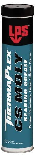 LPS - 14.1 oz Cartridge Calcium Extreme Pressure Grease - Gray/Black, Extreme Pressure, Food Grade & High Temperature, 425°F Max Temp, NLGIG 2, - USA Tool & Supply