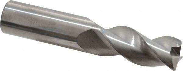 SGS - 3/4", 3 Flute, Single End, Solid Carbide, 0.06" Corner Radius End Mill - 4" OAL, 38° Helix, Right Hand Flute, 1-5/8" LOC, Right Hand Cut - USA Tool & Supply
