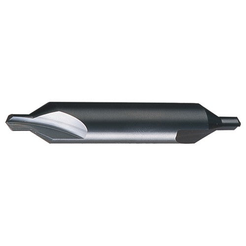 #6 × 3″ OAL 60 Degree HSS Plain Center Drill Bright - Exact Industrial Supply