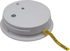 Kidde - 5.6 Inch Diameter, AC Wire In 120 Volt Smoke Alarm - 85 dB Decibel Rating, 9V Battery Included, Tamper Resistant, Interconnectable - USA Tool & Supply