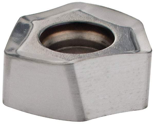 Iscar - H600 WXCU080612 HP Grade IC328 Carbide Milling Insert - TiCN Finish, 0.2677" Thick, 0.521" Inscribed Circle, 1.2mm Corner Radius - USA Tool & Supply
