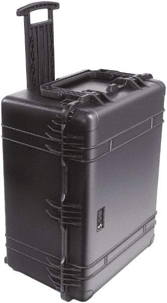 Pelican Products, Inc. - 24-7/32" Wide x 17-31/64" High, Shipping/Travel Case - Black, Polypropylene - USA Tool & Supply