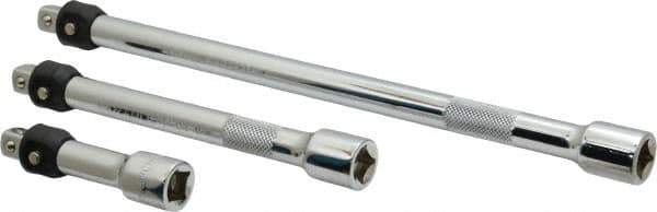 Paramount - 3/8" Drive Socket Locking Extension Set - 3 Pieces, Includes 3, 6, 10" Lengths - USA Tool & Supply