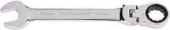 Paramount - 19mm 12 Point Flexhead Combination Wrench - 15° Head Angle, 8-15/32" OAL, Chrome Vanadium Steel, Polished Finish - USA Tool & Supply