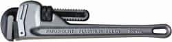 Paramount - 14" Aluminum Straight Pipe Wrench - 2" Pipe Capacity - USA Tool & Supply