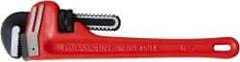 Paramount - 10" Cast Iron Straight Pipe Wrench - 1-1/2" Pipe Capacity - USA Tool & Supply