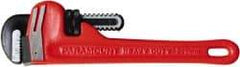 Paramount - 4 Piece, 8" to 18", Straight Pipe Wrench Set - Inch Measurement Standard, Aluminum Finish - USA Tool & Supply