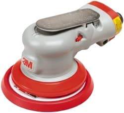 3M - 12,000 OPM, 17 CFM Air Consumption, 90 psi Air Pressure, Palm Air Orbital Sander - Round Pad, - USA Tool & Supply