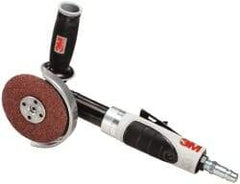 3M - 4-1/2" Wheel Diam, 12,000 RPM, Pneumatic Angle & Disc Grinder - 5/8-11 Spindle, 35 CFM - USA Tool & Supply