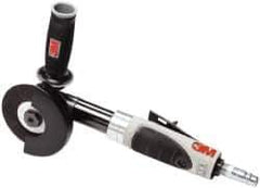 3M - 4" Wheel Diam, 18,000 RPM, Pneumatic Cutoff & Cutoff-Grinder Tool - Right Angle Handle, 3/8 NPT Inlet - USA Tool & Supply