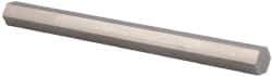 Value Collection - 1 Inch Width Across Flats, 304 Stainless Steel Hexagon Bar - 12 Inch Long - USA Tool & Supply