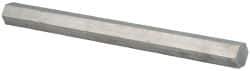 Value Collection - 1 Inch Width Across Flats x 12 Inch Long, Aluminum Hexagon Bar - Alloy 2024 - USA Tool & Supply