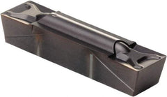 Kennametal - 312G GMN Grade KCU25, 7.94mm Cutting Width Carbide Grooving Insert - 6.25mm Max Depth of Cut, Neutral, 0.41mm Corner Radius, AlTiN Finish - USA Tool & Supply