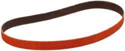 3M - 1/2" Wide x 18" OAL, 36 Grit, Ceramic Abrasive Belt - Ceramic, Very Coarse, Coated, YF Weighted Cloth Backing, Wet/Dry, Series 984F - USA Tool & Supply