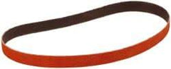 3M - 1/2" Wide x 18" OAL, 36 Grit, Ceramic Abrasive Belt - Ceramic, Very Coarse, Coated, YF Weighted Cloth Backing, Wet/Dry, Series 984F - USA Tool & Supply