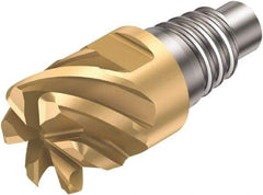 Sandvik Coromant - 316..FM. L Grade 1030 Carbide End Milling Tip Insert - TiAlN Finish, 6 Flutes, 10mm Cutting Diam, 5.5mm Depth of Cut, 12.4mm Extension, 0.0039" Cnr Rad, 50° Helix - USA Tool & Supply