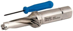 Iscar - 2.13" Max Drill Depth, 3xD, 18mm Diam, Indexable Insert Drill - 1" Shank Diam, Straight Shank - USA Tool & Supply