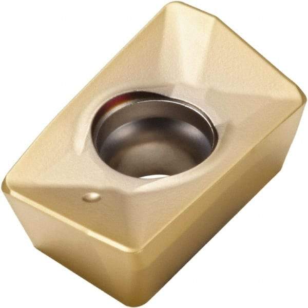 Seco - XOMX180616 MD15 Grade F40M Carbide Milling Insert - TiAlN/TiN Finish, 1/4" Thick, 1/16" Corner Radius - USA Tool & Supply