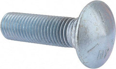 Value Collection - 3/4-10 UNC 3" Length Under Head, Standard Square Neck, Carriage Bolt - Grade 5 Steel, Zinc-Plated Finish - USA Tool & Supply