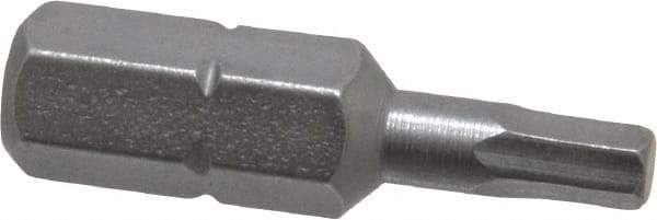 Wera - 3mm Hex Screwdriver Bit - 1/4" Drive, 1" OAL - USA Tool & Supply